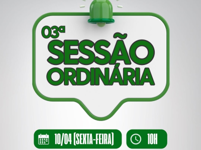 3ª Sessão Ordinária da Câmara de Serra de São Bento acontece nesta sexta-feira (10) com transmissão ao vivo