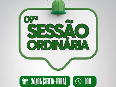 9ª Sessão Ordinária da Câmara Municipal de Câmara Municipal de Serra de São Bento